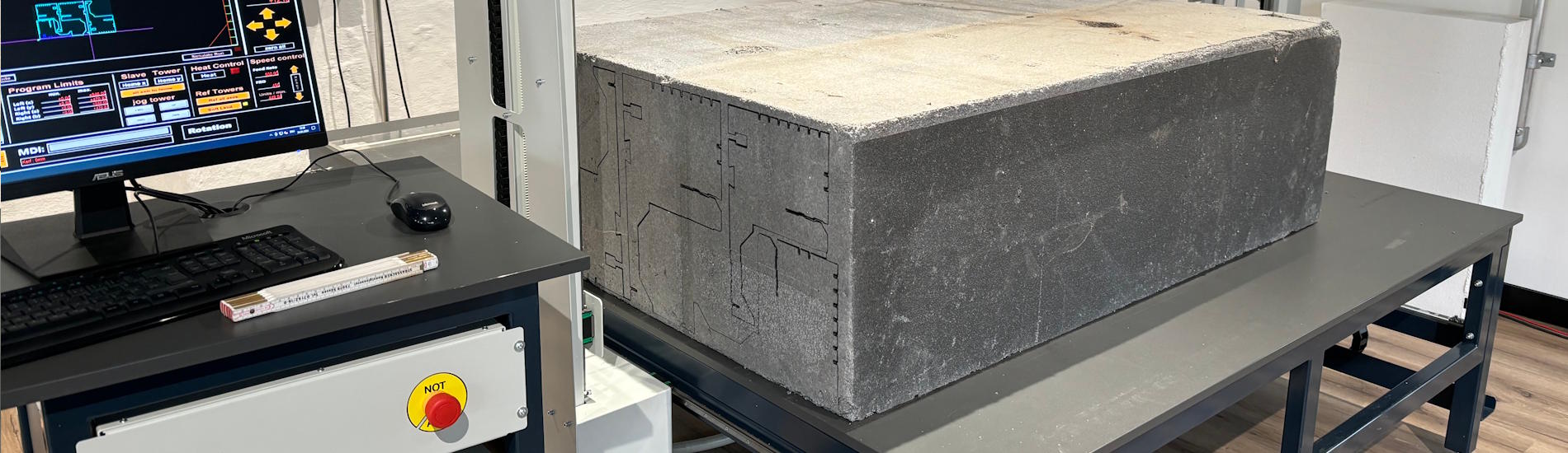 CUT3000S - CNC hot wire cutting of profiles and contours