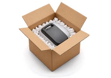Reduced EPS waste material used as packaging and filling material