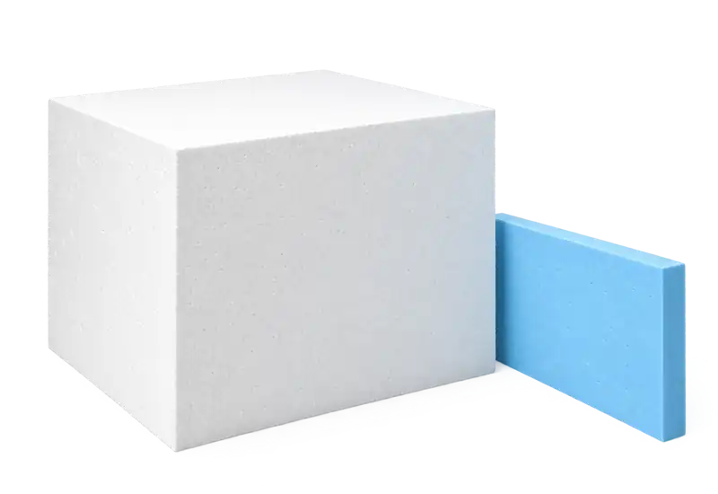 EPS blocks and sheets from EPS, XPS and EPP for the CUT2000S