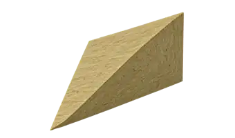 Ridge elements from rock wool, PIR, PU and PUR
