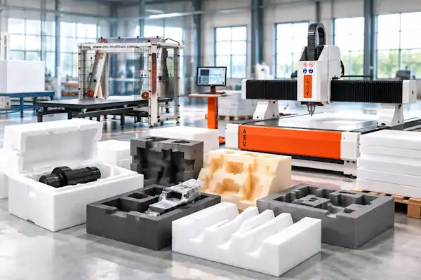 Production of protective packaging – cuts and contoured inserts